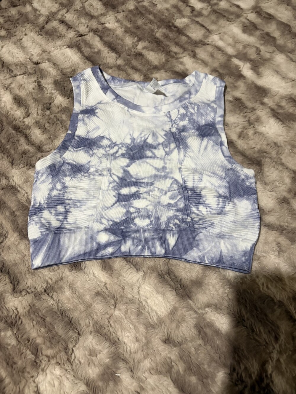 OFFLINE By Aerie Tie Dye Seamless Longline Sports Bra Crop Top Tank Size Small